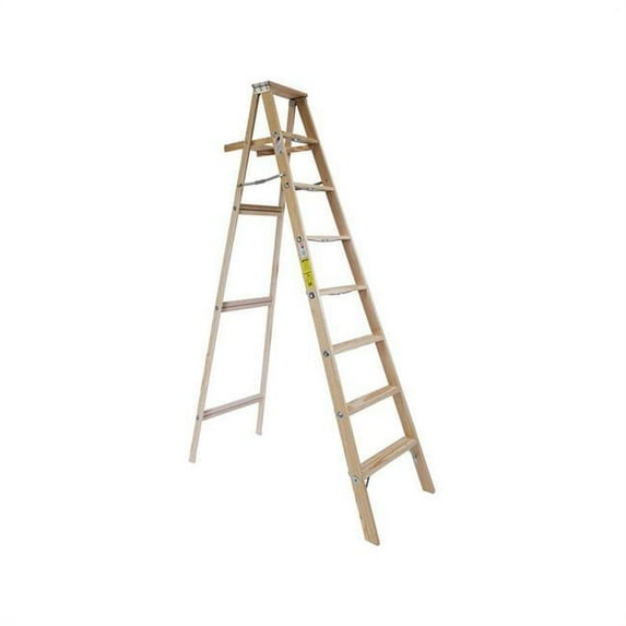 Michigan Ladder 1851120 8 ft. 225 lbs Type II Wood Step Ladder
