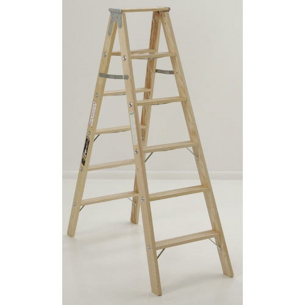 Michigan Ladder 4.13 ft Wood Step Ladder with 300 lb. Load Capacity