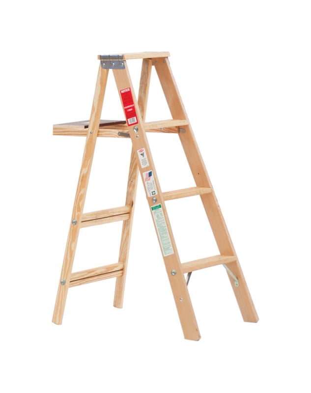 Michigan Ladder 48 in. H Wood Step Ladder Type III 200 lb.