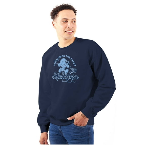 Michigan MI Great Lakes Life Smurfs Sweatshirt for Men or Women Brisco Brands S