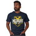 thumbnail image 1 of Michigan MI Pride Gameday Spirit Cool Plus Size Crewneck Graphic Tee Shirt Brisco Brands 4X, 1 of 2