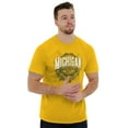 thumbnail image 1 of Michigan MI Student Campus Pride Men's Graphic T Shirt Tees Brisco Brands M, 1 of 6