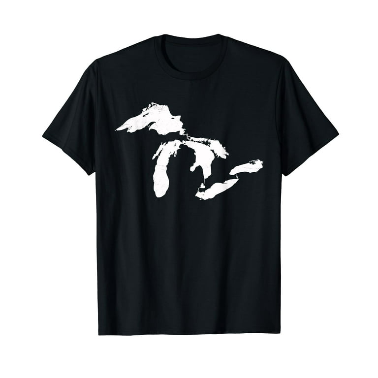 Michigan Map Great Lakes Midwest Mitten Vintage Gift T-Shirt Michigan Map Great Lakes Midwest Mitten Vintage Gift T-Shirt