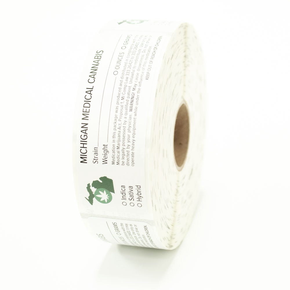 Mdf Rx Label Michigan Medical Cannabis Rx Direct Thermal Compatible Labels - Walmart.com