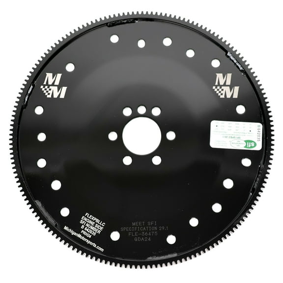Michigan Motorsports 1999-2000 6.0L Flat LS Flexplate for Long Crank LQ4 - SFI Rated, High-Strength 6-Bolt Design