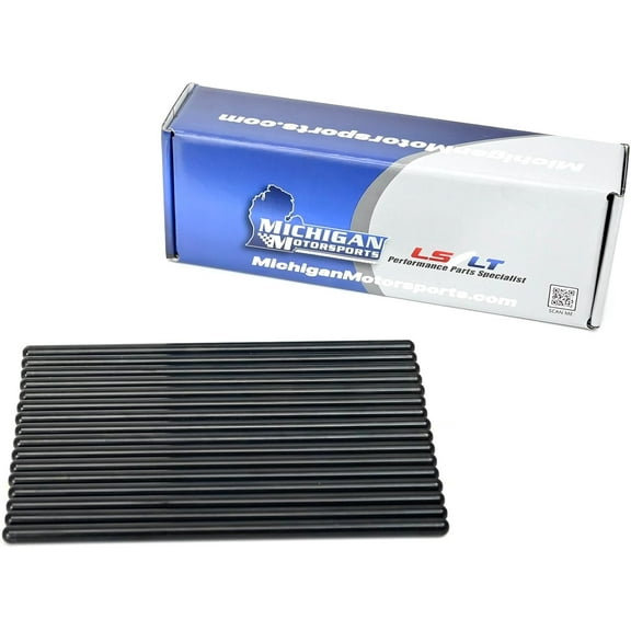 Michigan Motorsports 7.575" Chromoly LS Pushrods | 5/16" Diameter | High-Performance & Heavy-Duty Design for LS Engines