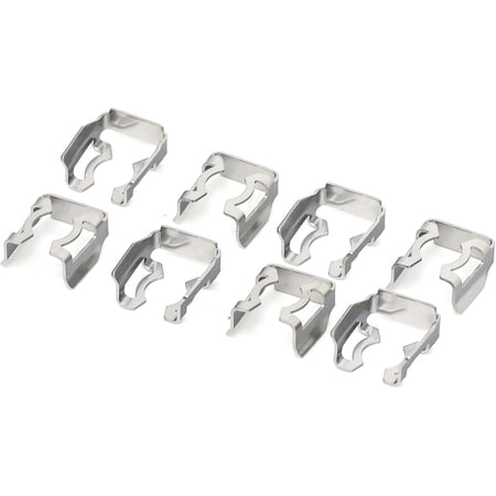 Michigan Motorsports Fuel Injector Retainer Clips | Like GM #12584591 | Set of 8 | Fits LS3 L99 LS2 L76 L77 Engines | Stainless Steel Fuel Rail Injector Clip Replacement