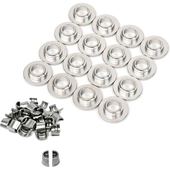 Michigan Motorsports Titanium Retainers for LS/Gen V LT Beehive Valve Springs | MM-2011-16 | Fits 4.8L 5.3L 5.7L 6.0L 6.2L Engines | LS1 LS3 LS6 LQ4 LQ9 L83 L86 LT1 LT4 (Retainers + Locks)