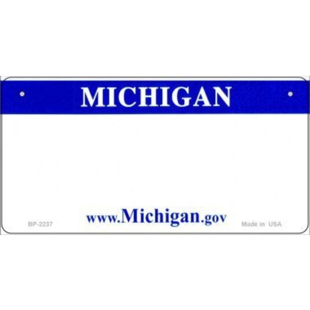 Michigan Novelty State Bicycle License Plate Bp-2237