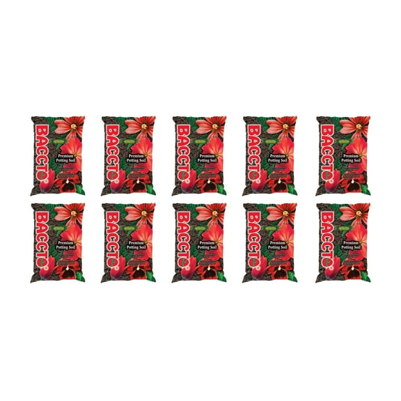 Michigan Peat Baccto All Purpose Potting Soil with Perlite, 25lbs (10 Pack)
