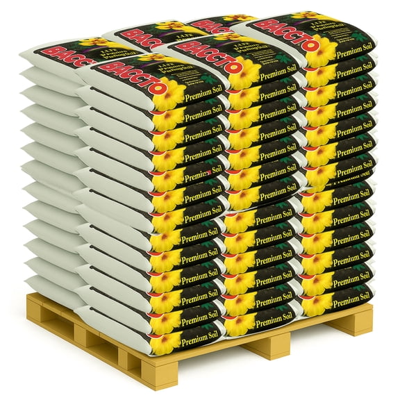 Michigan Peat Baccto Lite Premium Indoor Outdoor Potting Soil, 40 Quart, 65 Pack