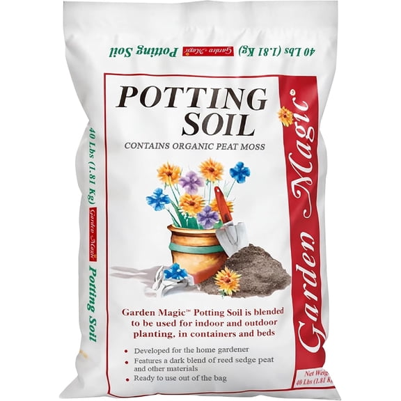 Michigan Peat Garden Magic General Purpose Potting Soil Mix, 40 lb