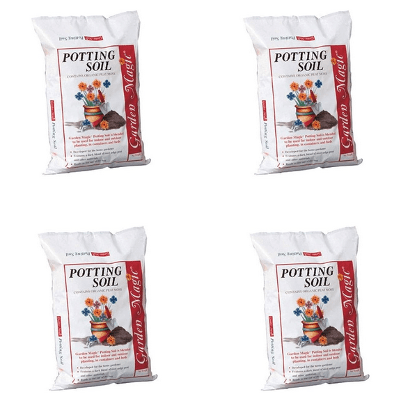 Michigan Peat Garden Magic General Purpose Soil Mix, 20 Lb Bag (4 Pack)