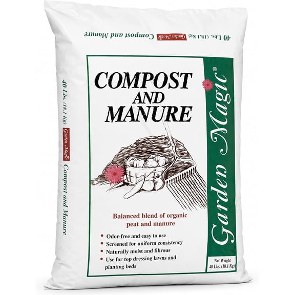 Michigan Peat Garden Magic Odor-Free Compost & Manure Blend, 40 lb