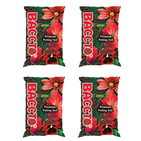 Michigan Peat General All Purpose Premium Potting Soil w/Perlite, 25lbs (4 Pack)