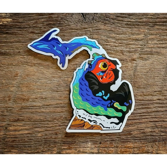Michigan Pheasant Skin StickerDecal