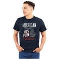 thumbnail image 1 of Michigan Pure Funny Ohio Rivalry Plus Size Crewneck Graphic Tee Shirt Brisco Brands 5X, 1 of 3