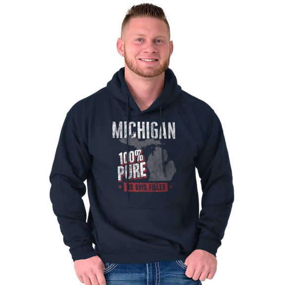 Michigan Pure Funny Ohio Rivalry Unisex Plus Size Hoodie Brisco Brands 3X