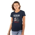 thumbnail image 1 of Michigan Pure Funny Ohio Rivalry Womens Slim Fit Graphic Tee Brisco Brands S, 1 of 3