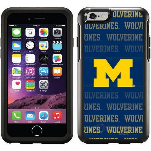 Michigan Repeating Design on OtterBox Symmetry Series Case for Apple iPhone 6