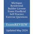 thumbnail image 1 of Michigan Residential Builder License Exam Unofficial Self Practice Exercise Questions, (Paperback), 1 of 1