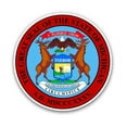 thumbnail image 1 of Michigan Seal - 8" Vinyl Sticker - For Car Laptop I-Pad - Waterproof Decal, 1 of 1
