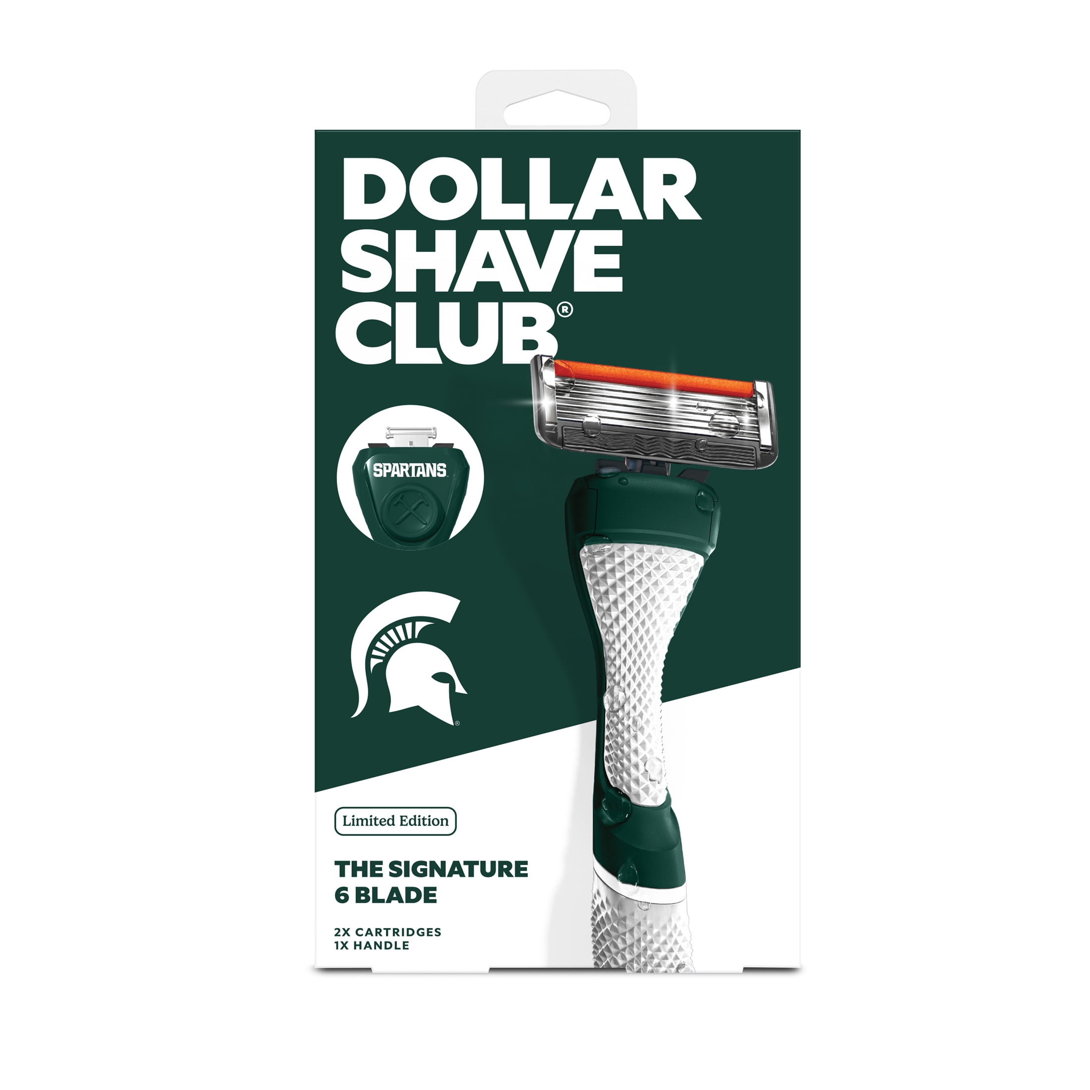 Dollar Shave Club Michigan State 6-Blade Razor Starter Set