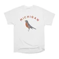 thumbnail image 1 of Michigan State Bird American Robin T-Shirt Tee Gift For Him Merch For Her Apparel For Frie, 1 of 2