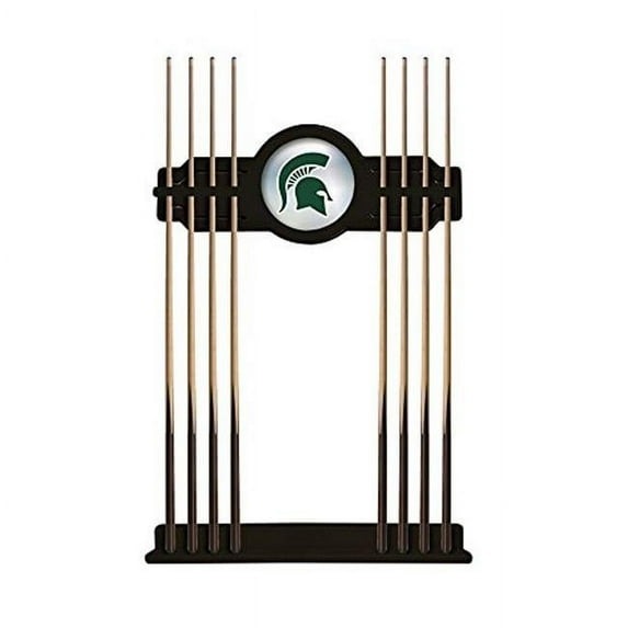 Michigan State Spartans Eight Stick Pool Cue Rack - Black