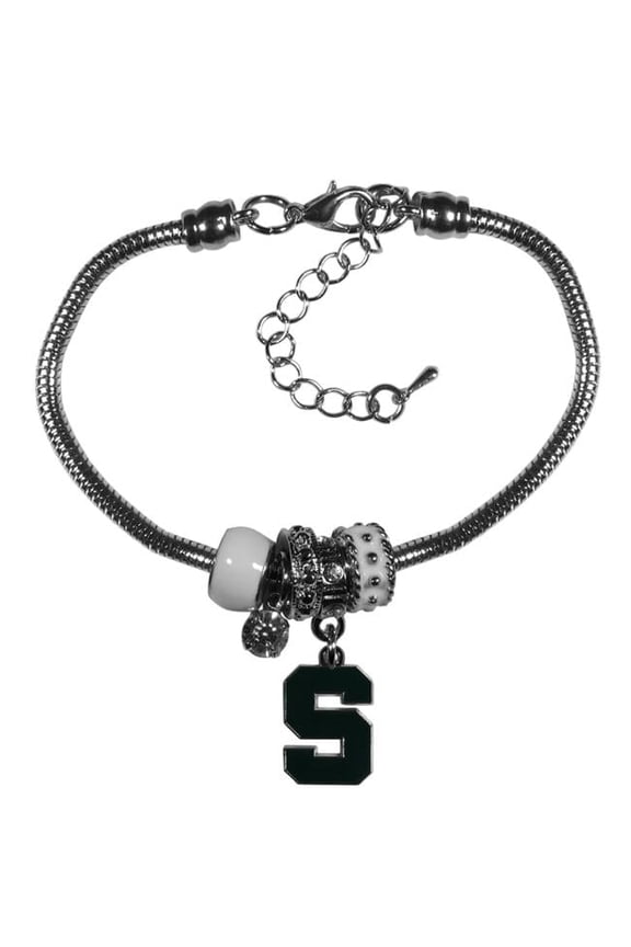 Michigan State Euro Bead Bracelet (F)