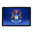 thumbnail image 1 of Michigan State Flag - Color - Distressed - Removable Patch, 1 of 3
