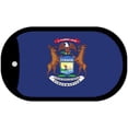 thumbnail image 1 of Michigan State Flag Metal Novelty Dog Tag Necklace DT-3586 2" x 1" Dog Tag (DT), 1 of 1