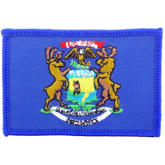 Eagle Emblems PM6823 Patch - Michigan - 3.5 x 2.5 in.