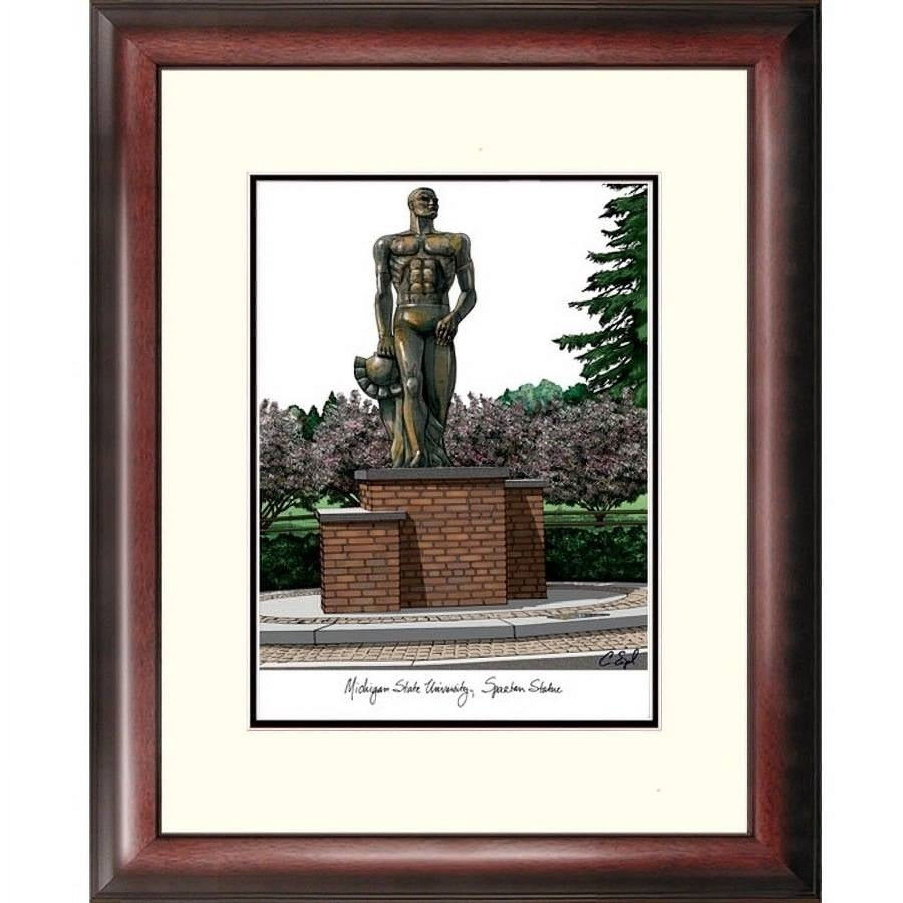Michigan State, Spartan, University Alumnus Framed Lithograph