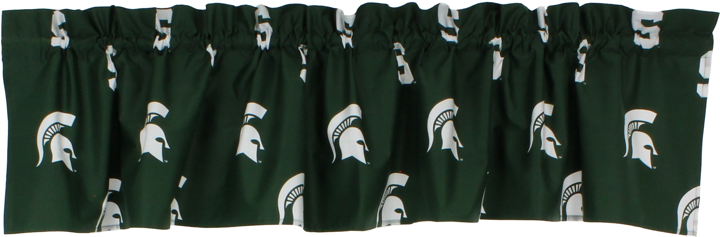 Michigan State Spartans 100% Cotton, 84" x 15" Curtain Valance, 1 Panel