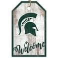 thumbnail image 1 of Michigan State Spartans 11'' x 19'' Welcome Team Tag Sign, 1 of 1