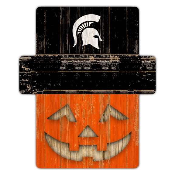 Michigan State Spartans 12" x 12" Jack-O-Lantern Display