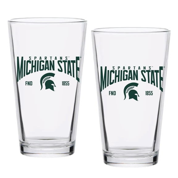 Michigan State Spartans 16oz. Established Pint Glass Two-Set