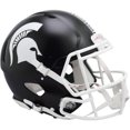 thumbnail image 1 of Michigan State Spartans Satin Green Riddell NCAA Authentic Speed Full Size Helmet, 1 of 1