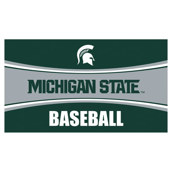 Michigan State Spartans 28" x 16" Baseball Trapper Door Mat