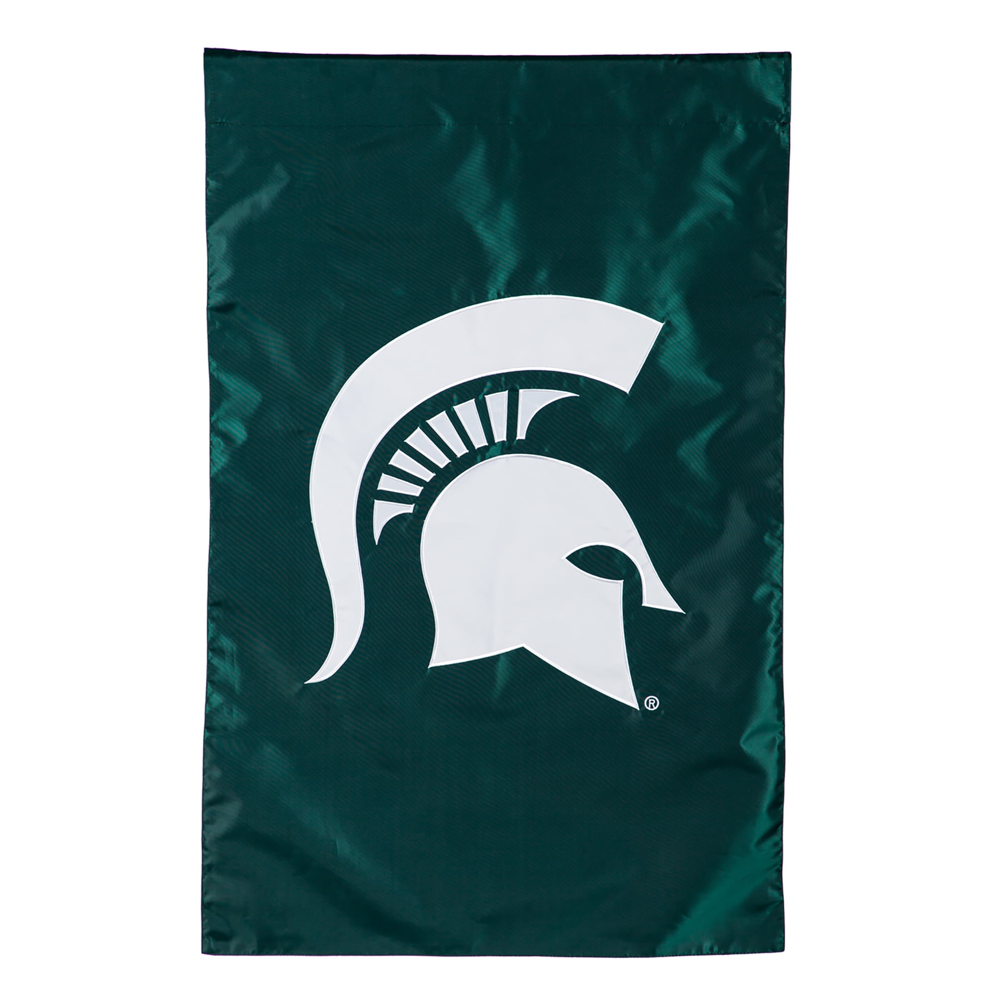 Michigan State Spartans Green and White Garden Flag