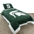 thumbnail image 1 of Michigan State Spartans 3 Pc Reversible Cotton Comforter Set, 1 Comforter, 2 Shams, Queen, 1 of 5
