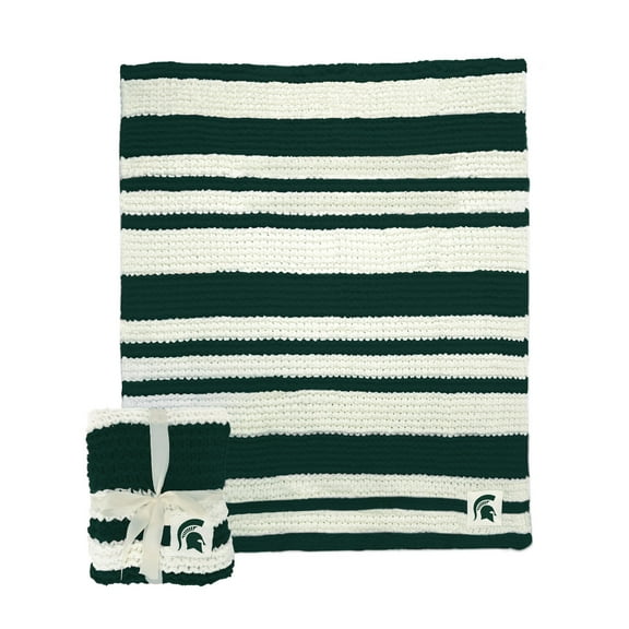Michigan State Spartans 50" x 60" Cable-Knit Throw Blanket