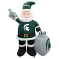 thumbnail image 1 of Michigan State Spartans 7' Inflatable Santa, 1 of 1
