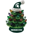thumbnail image 1 of Michigan State Spartans 8" Light Up Ceramic LED Christmas Tree, 1 of 1