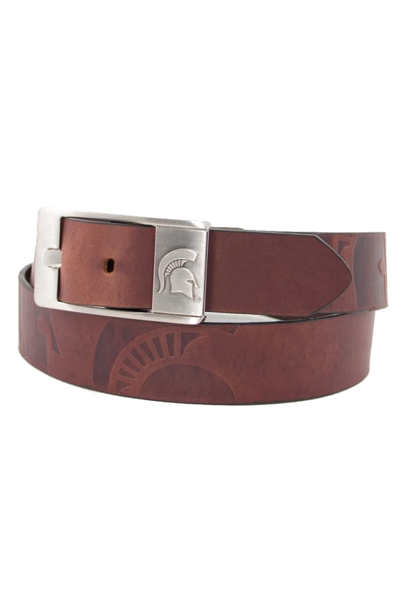 Michigan State Spartans Brandish Leather Belt