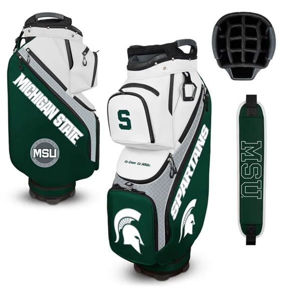 NEW Team Effort Golf Clubhouse Cooler Cart Bag - NCAA Michigan State Spartans