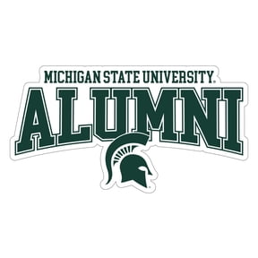 Michigan State Spartans Laser Cut Alumni Vinyl Sticker - Officially Licensed (3-Inch)