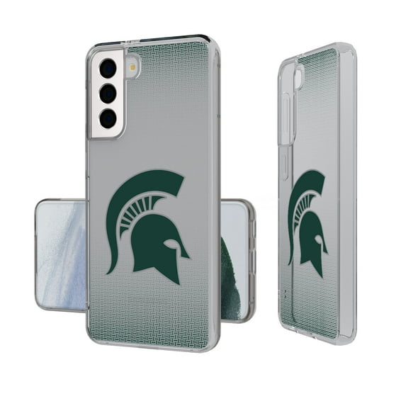 Michigan State Spartans Linen Logo Galaxy Clear Case