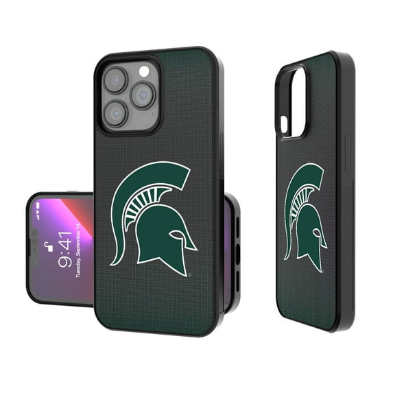 Michigan State Spartans Linen Logo iPhone Bump Case